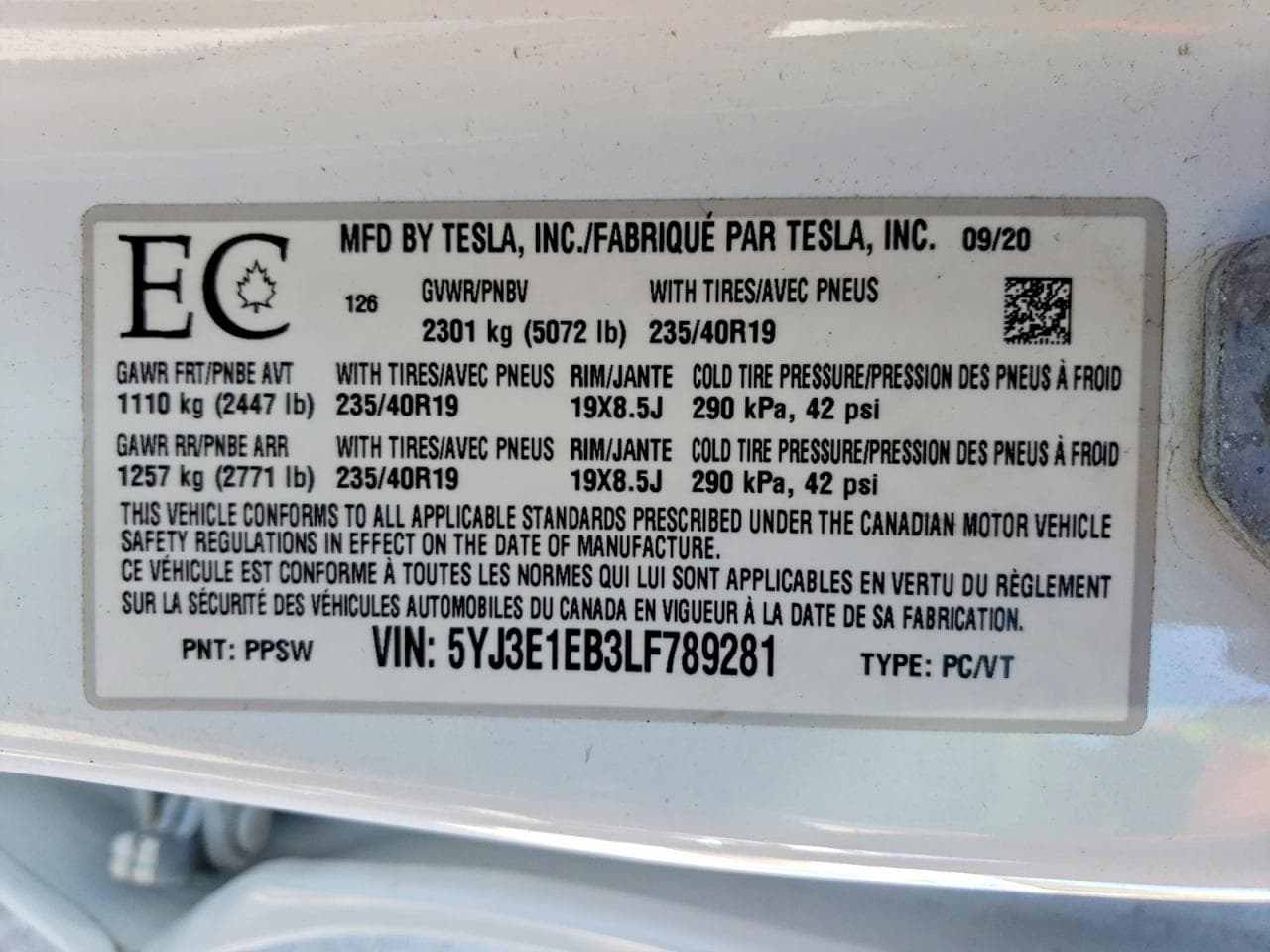 2020 Tesla Model 3, фото 6
